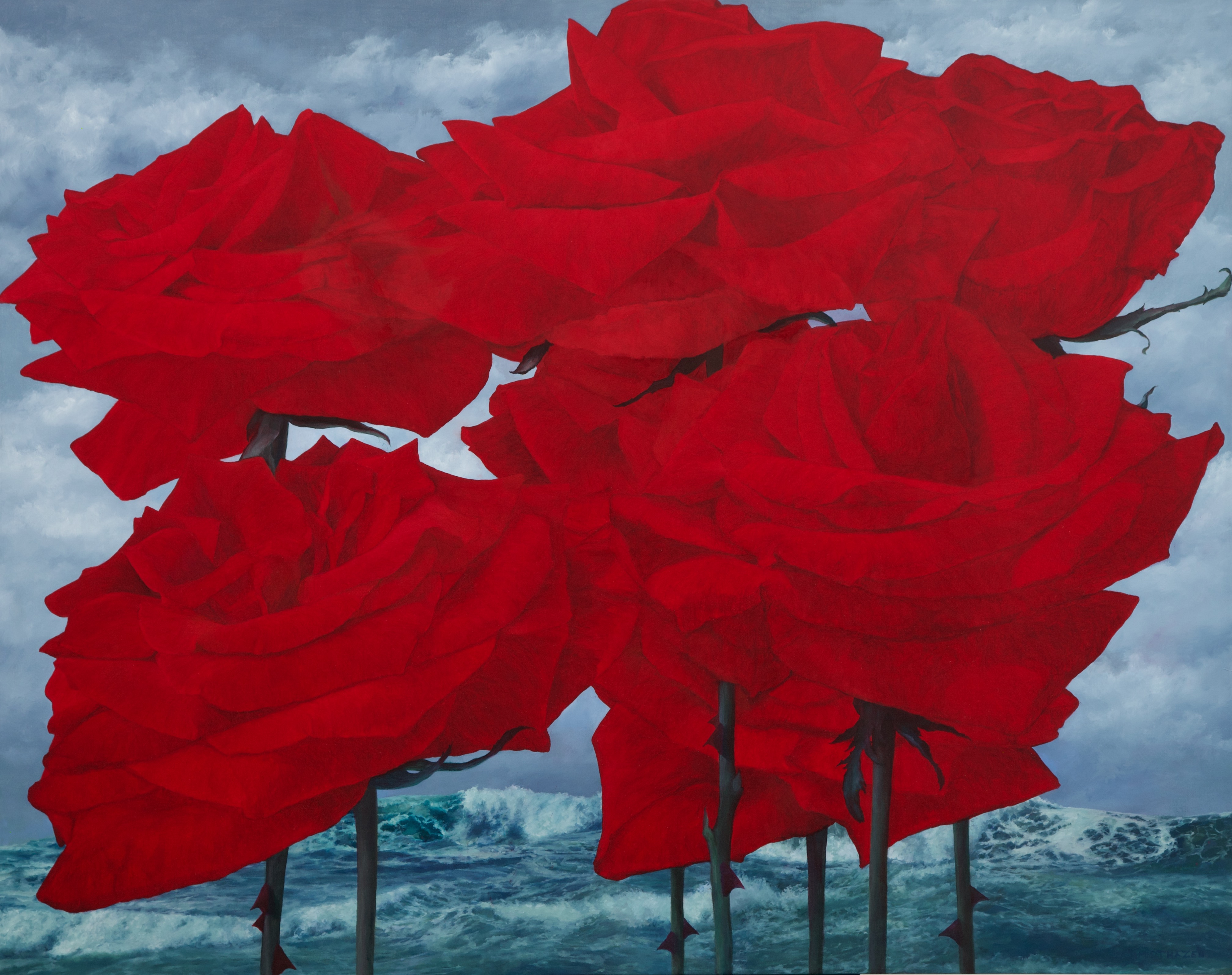 7 RED ROSES, SEA